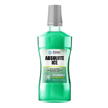 (6 x 500ml) ZIDAC MOUTHWASH - ABSOLUTE ICE FRESHMINT