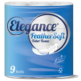 (9pk x 6) ELEGANCE FEATHERSOFT TOILET TISSUE3ply160sht