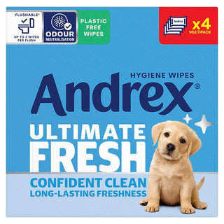 (36'sx4 x 3) ANDREX HYGIENE WIPES ULTIMATE FRESH 4pk FSC®