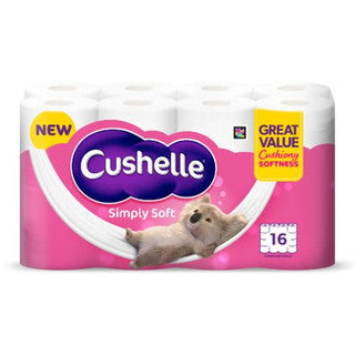 (16pk x 1) CUSHELLE SIMPLY SOFT TOILET ROLL(16r 170sht) FSC®
