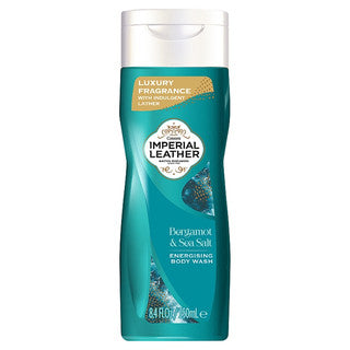 (250ml x 6) IMPERIAL LEATHER BODYWASH - BERGAMOT & SEASALT