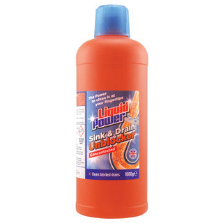 (900ml x 12) LIQUID POWER - SINK & DRAIN CLEANER