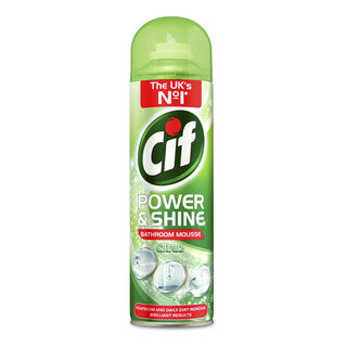 (500ml x 6) CIF POWER&SHINE BATHROOM MOUSSE CITRUS CO:IT