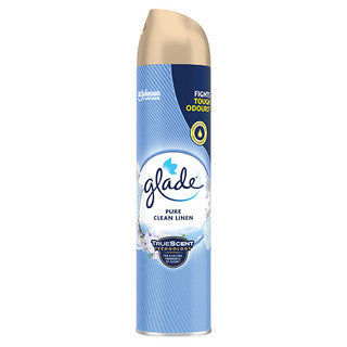 (300ml x 12) GLADE AEROSOL TRUE SCENT - CLEAN LINEN CO:NL