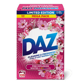 (6kg x 1) DAZ SOAP POWDER - WHITES & COLOURS PINK EXP (120w)