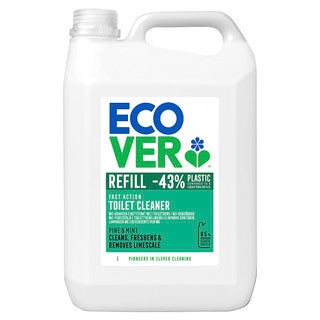(5ltr x 4) ECOVER PINE & MINT TOILET GEL (c)