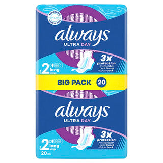 (20's x 6) ALWAYS ULTRA DAY LONG WING PADS SIZE 2 CO:DE(wsl)