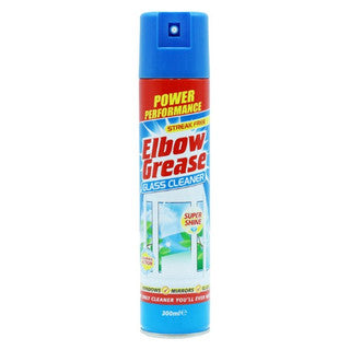 (300ml x 12) ELBOW GREASE GLASS CLEANER AEROSOL