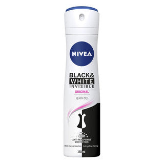 (150ml x 6) NIVEA WOMEN -DEODORANT BLACK & WHITE CLEAR CO:DE