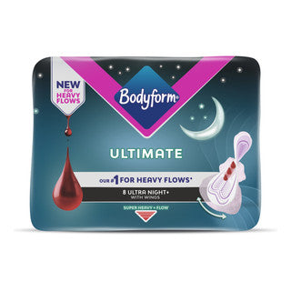 (8 pads x 14) BODYFORM ULTIMATE ULTRA NIGHT WINGS