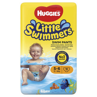 (11pk x 3) HUGGIES LITTLE SWIMMERS - SWIM NAPPIES SIZE 5-6
