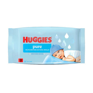 (48's x 10) HUGGIES BABY WIPES PURE PLASTIC FREE