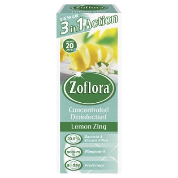 (12 x 500ml) ZOFLORA DISINFECTANT - LEMON ZING
