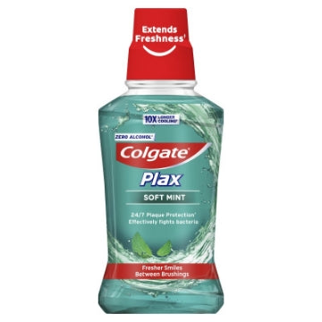 (6 x 250ml) COLGATE PLAX MOUTHWASH - SOFT MINT GREEN