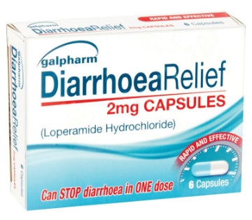 (6 x 6's) GALPHARM DIARRHOEA RELIEF CAPSULES 2mg