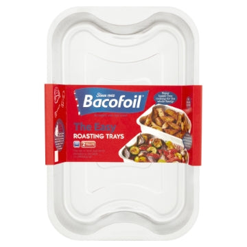 (10 x TWIN) BACOFOIL EASY ROASTING TRAY