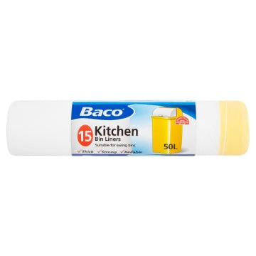 (24 x 15's) BACOFOIL SWING BIN LINERS 50L (620x750mm)