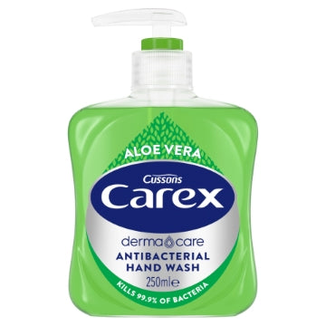 (6 x 250ml) CAREX HANDWASH - ALOE VERA ANTI-BAC
