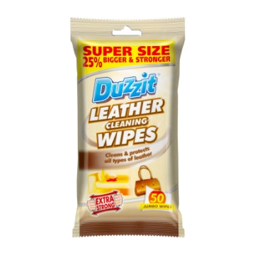 (12 x 50pk) DUZZIT LEATHER CLEANING WIPES