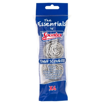(12 x 4PK) SPONTEX - TOUGH SCOURERS