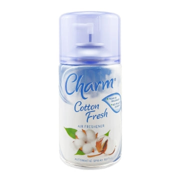 (6 x 250ml) CHARM SPRAY REFILL AIR FRESHENER - COTTON