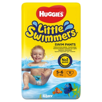 (3 x 11pk) HUGGIES LITTLE SWIMMERS - SWIM NAPPIES SIZE 5-6