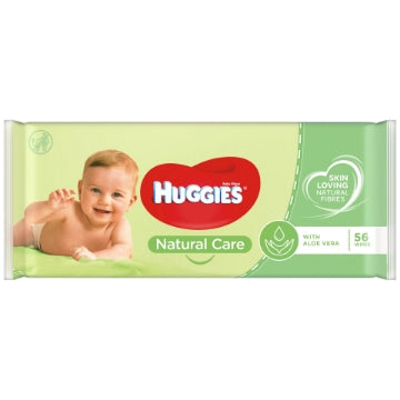 (10 x 56's) HUGGIES BABY WIPES NATURAL CARE