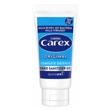 (12 x 50ml) CAREX ANTI-BAC HAND GEL - ORIG/FRAG' FREE