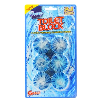 (12 x 6pk) BREEZ - TOILET BLOCK BLUE
