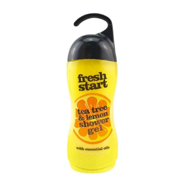 (12 x 420ml) FRESH START SHOWER GEL - TEA TREE & LEMON