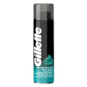 (6 x 200ml) GILLETTE SHAVING GEL - SENSITIVE