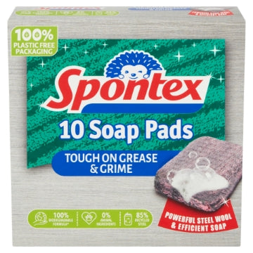 (10 x 10pk) SPONTEX - SOAP FILLED PADS