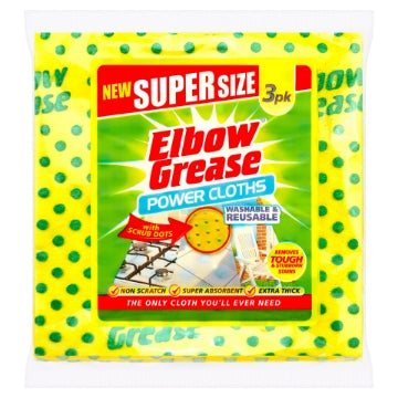 (12 x 3pk) ELBOW GREASE SUPERSIZE CLOTH 3PK R