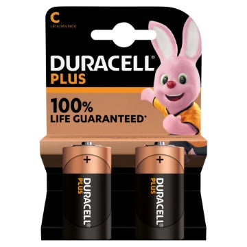 (10 x 2pk) DURACELL PLUS POWER +100% - C BATTERIES