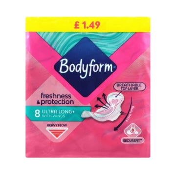 (16 x 8 pads) BODYFORM - ULTRALONG+ WINGS