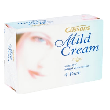 (9 x 4x85g) CUSSONS - MILD CREAM SOAP - 4pk