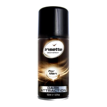 (12 x 150ml) INSETTE MENS BODYSPRAY - DARK ATTRACTION