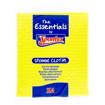 (12 x 4pk) SPONTEX - SPONGE CLOTHS