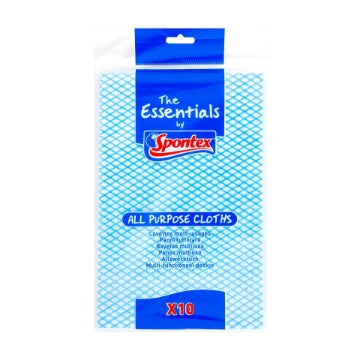 (12 x 10pk) SPONTEX - ALL PURPOSE CLOTHS