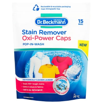 (6 x 15x20g) DR BECKMANN STAIN REMOVER - OXI-POWER CAPS