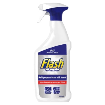 (10 x 750ml) FLASH PROF - SPRAY CLEANER & BLEACH