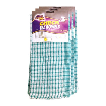 (5 x 3pk) SQUEAKY CLEAN - TEA TOWELS