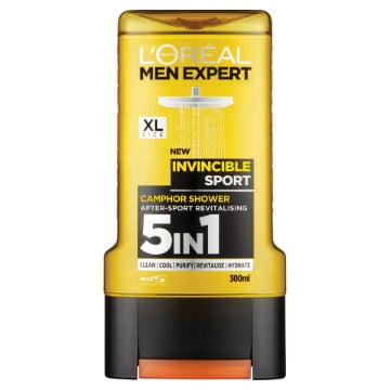 (6 x 300ml) L'OREAL MEN EXPERT SHOWER GEL - INVINC SPORT