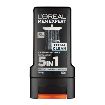 (6 x 300ml) L'OREAL MEN EXPERT SHOWER GEL - TOTAL CLEAN