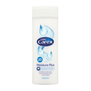 (6 x 500ml) CAREX SHOWER CREAM - MOISTURE PLUS
