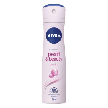 (6 x 150ml) NIVEA WOMEN - DEODORANT PEARL & BEAUTY