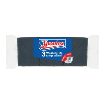 (10 x 3pk) SPONTEX - DISHWASHING SPONGE SCOURER 3pk
