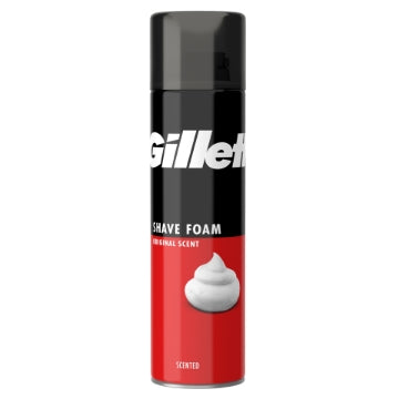 (6 x 200ml) GILLETTE SHAVING FOAM - REGULAR