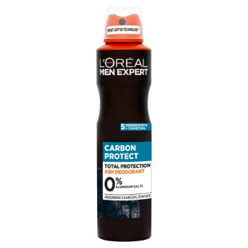 (6 x 250ml) L'OREAL MEN EXPERT DEO - CARBON PROTECT