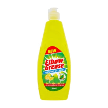 (12 x 600ml) ELBOW GREASE WASH UP LIQUID - LEMON